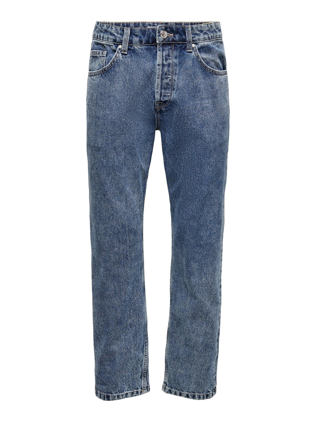 Edge Loose Jeans - Blue Denim