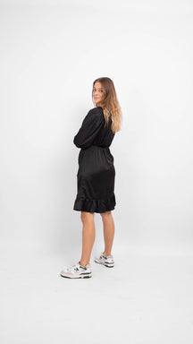 Essi 3/4 Short Dress - Black