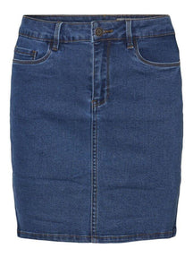 Hot Seven Skirt - Blue Denim