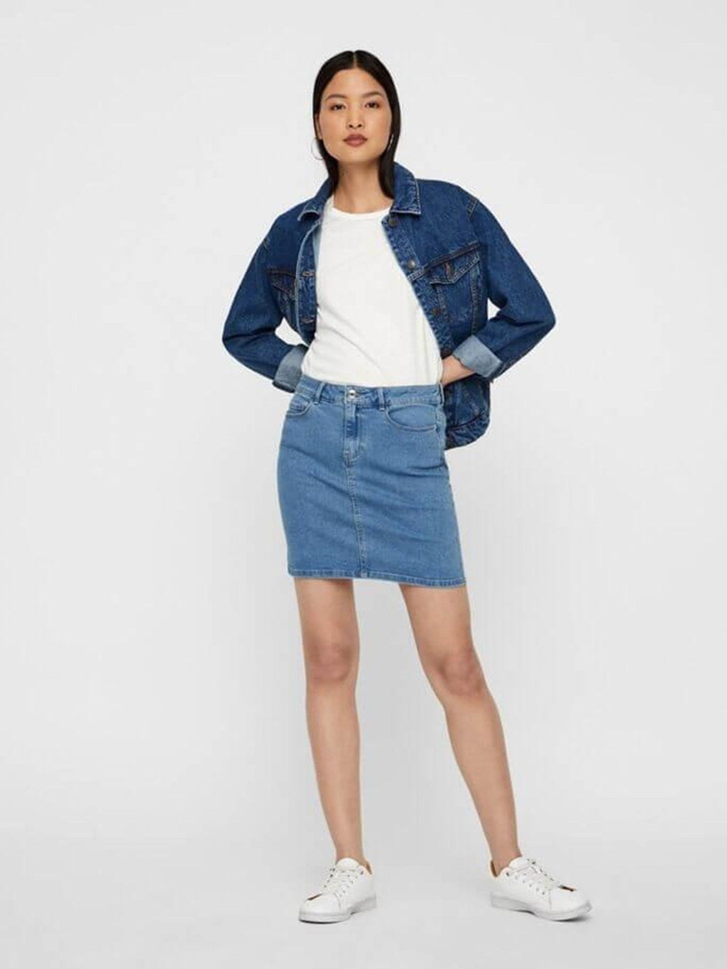 Hot Seven Skirt - Light Blue Denim