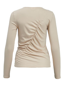 Jamie Long Sleeved Top - Sandshell