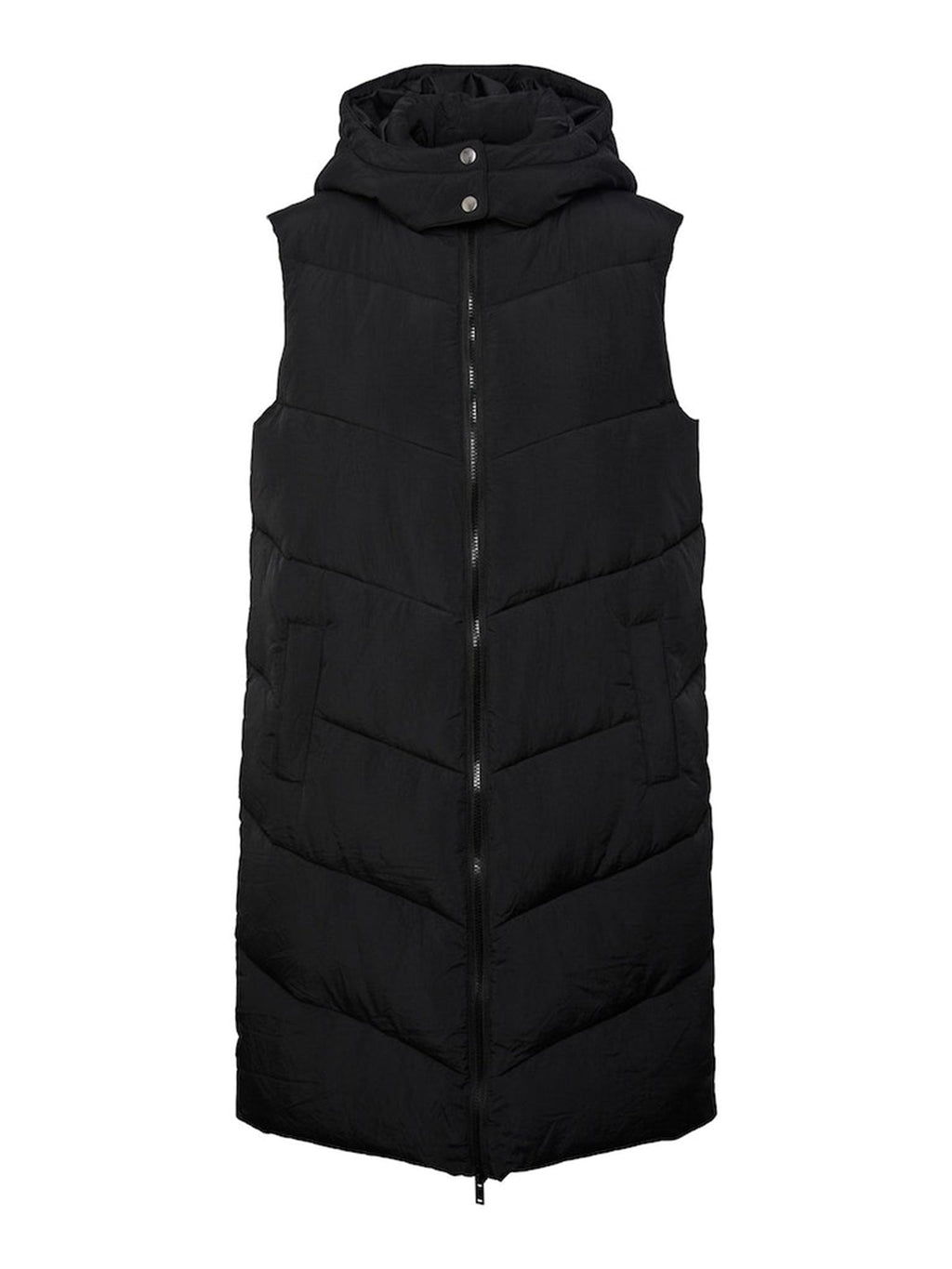 Jamilla Long Puffer liemenė - juoda