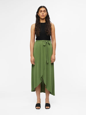 Jannie Maxi Skirt - Vineyard Green - TeeShoppen Group™ - Skirt - Object