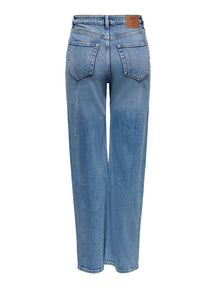 Sultingi džinsai (plačioji koja) - džinsinis mėlynas