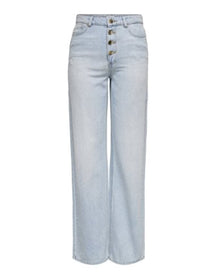 Sultingi džinsai (plačioji koja) - šviesiai džinsinis mėlyna spalva