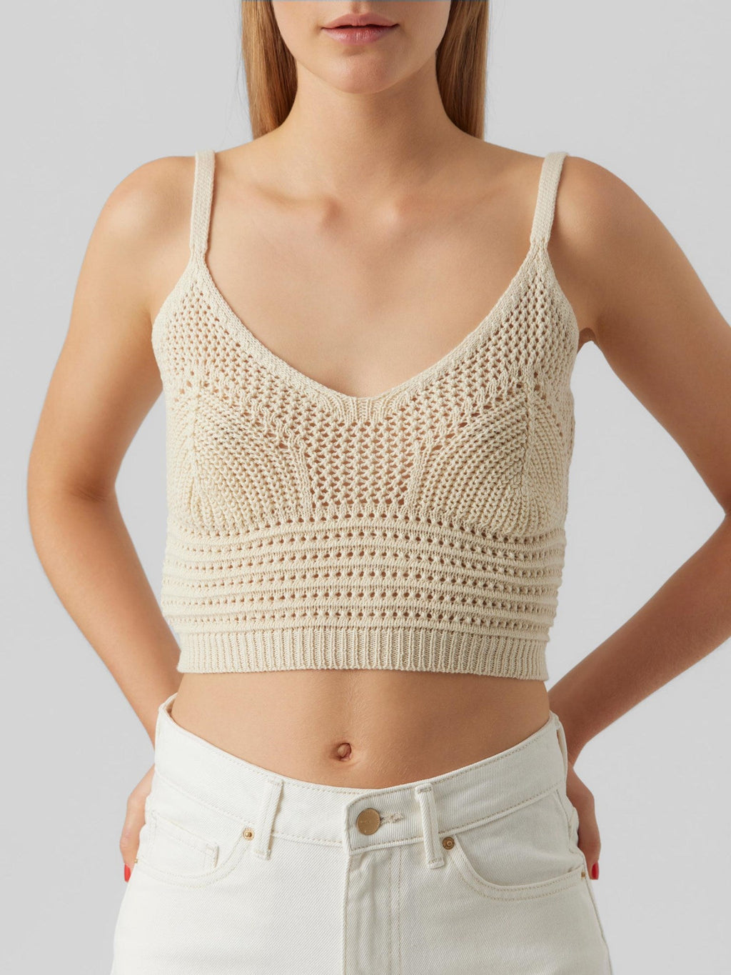 Justine Cropped Top - Birch