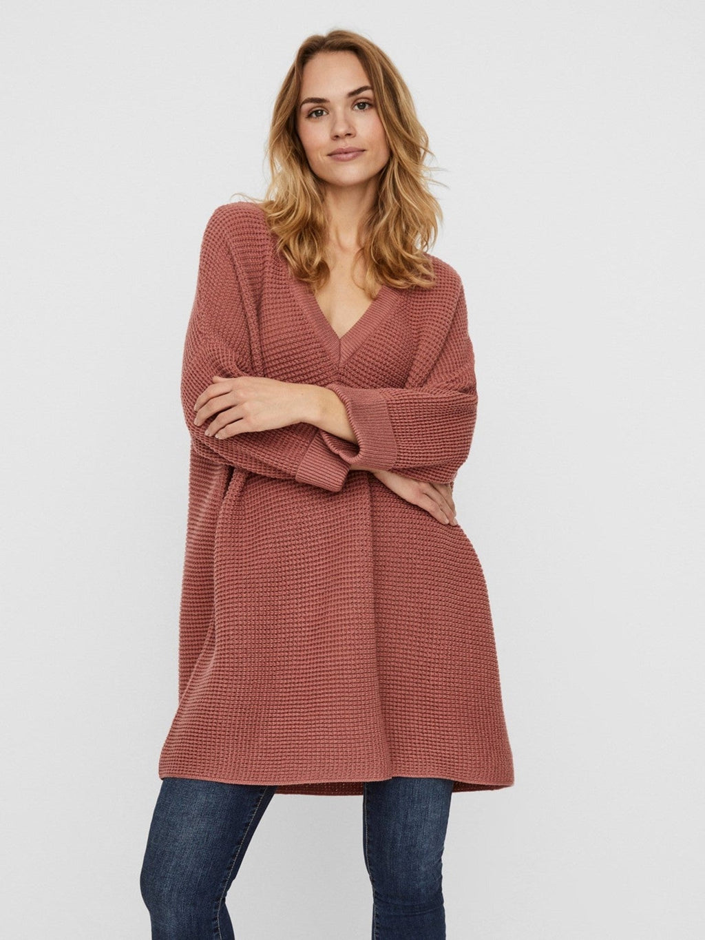 Leanna knit sweater - Rosa