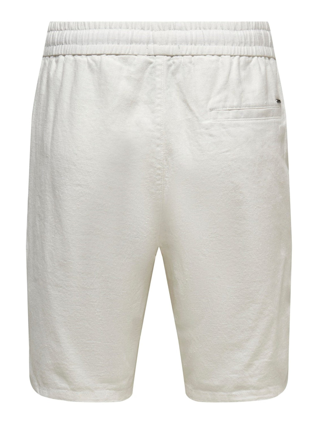 LINUS LINEN Shorts - Ryškiai balta