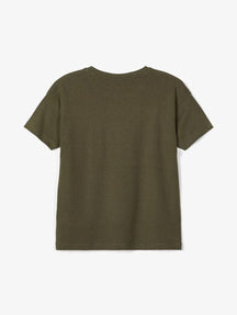 „Loos Fit“ marškinėliai - tamsiai žalia