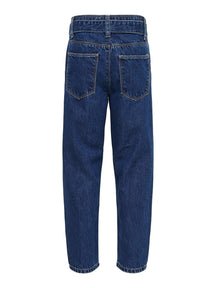 „Lu Reg Carrot Jeans“ - lengvas vidutinio mėlynos spalvos džinsinis audinys