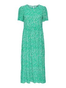 Malle Midi Dress - Floral Green