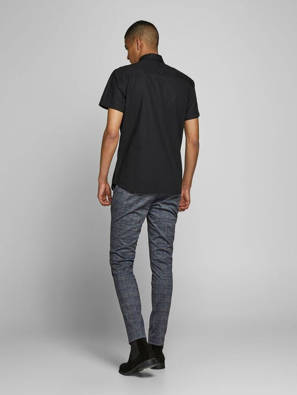 Marco Phil Pants - Dark Gray Checkered