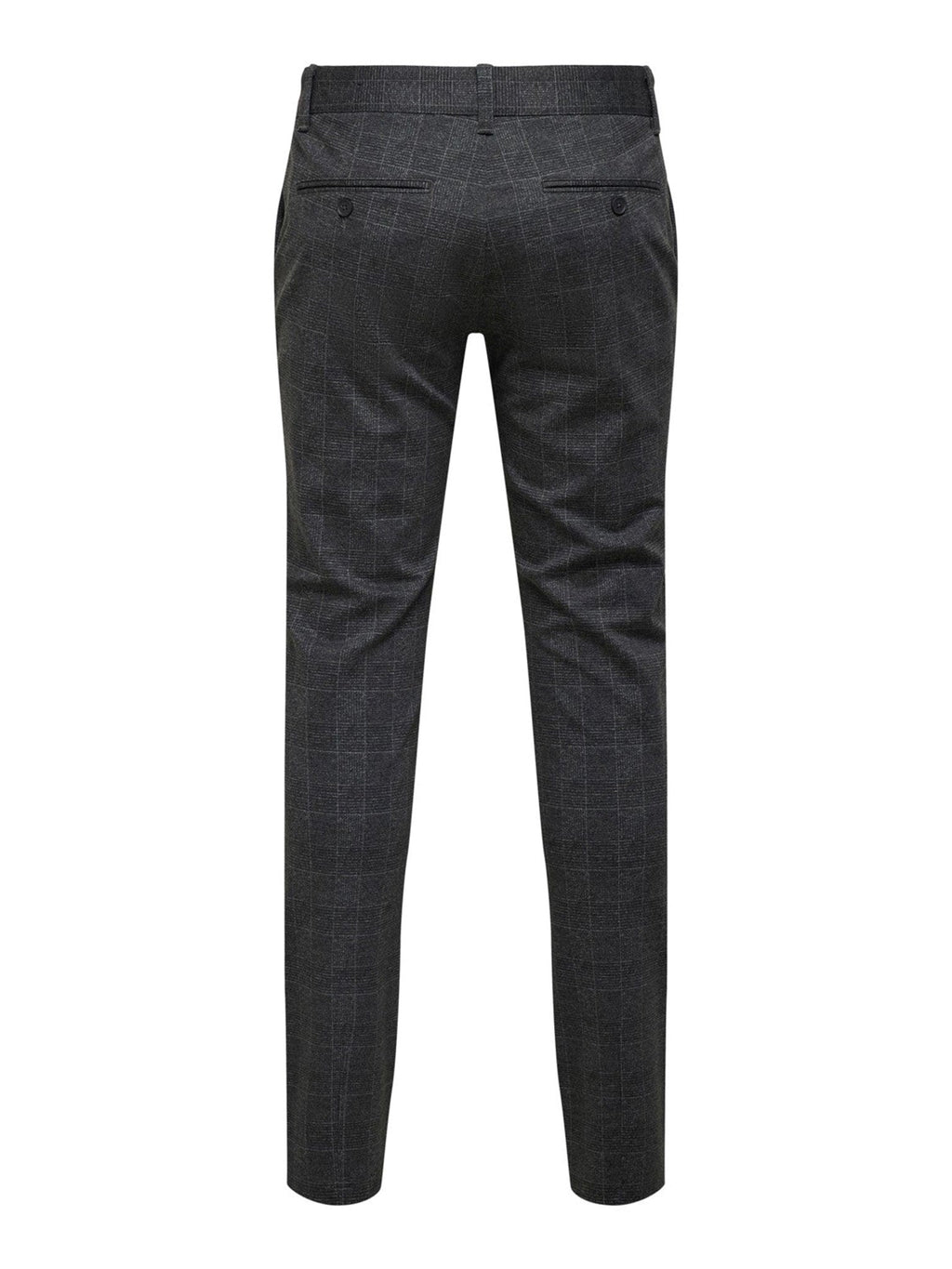 Mark Check Pants - Black