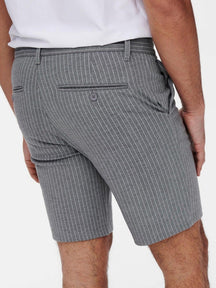 ženklas shorts juostelė - šviesiai pilka