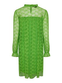 Gegužės nėriniai maxi kjole - žolė žalia