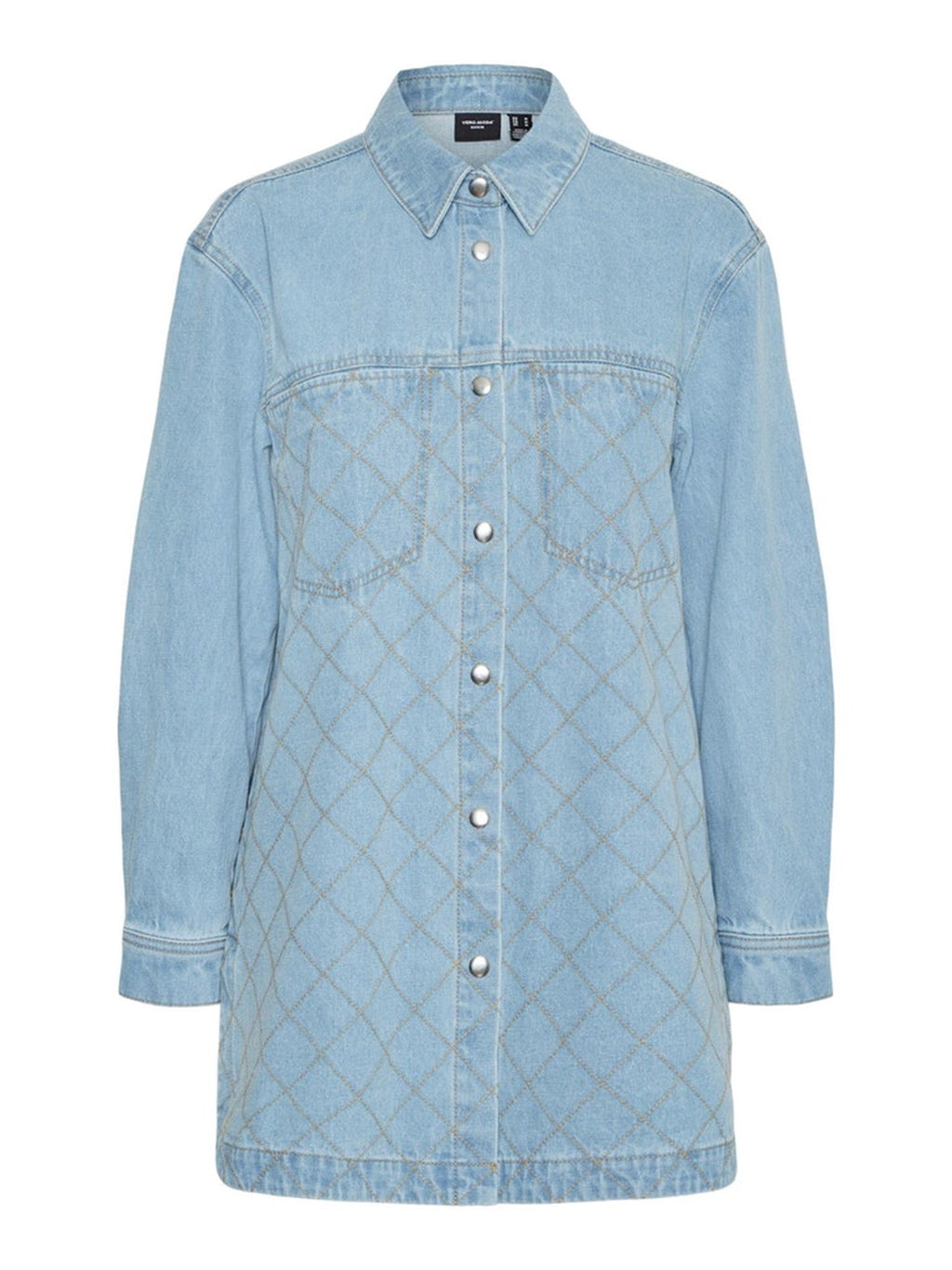 „Mayla Denim“ marškinėliai - šviesiai mėlynas džinsinis audinys