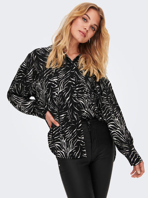 Mille Langærmet Skjorte - Sort - TeeShoppen Group™ - Formal Shirts & Blouses - ONLY