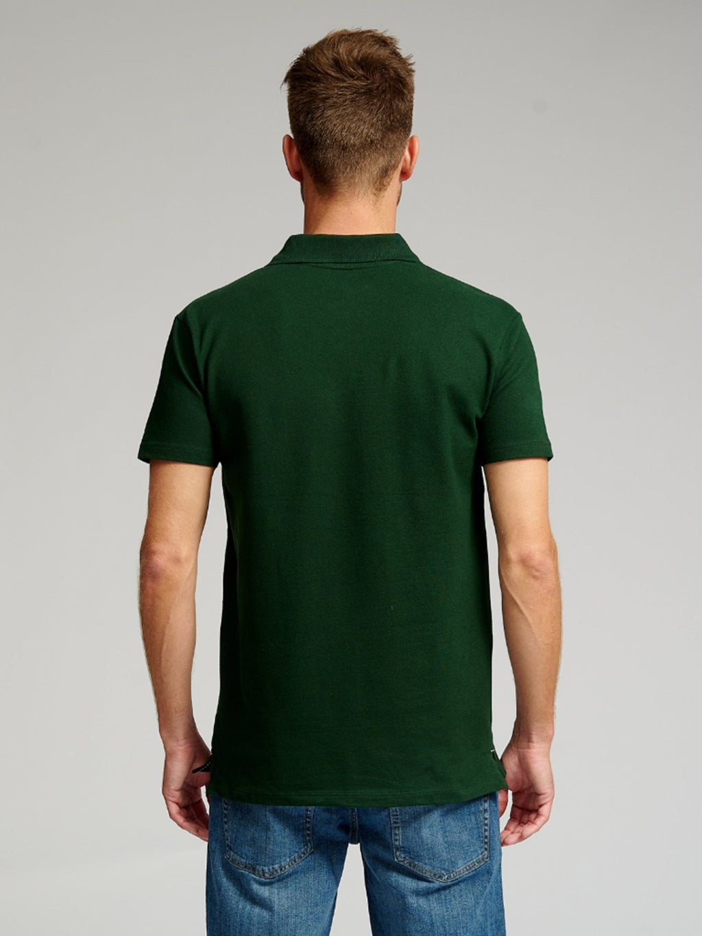 Muscle Polo marškinėliai - tamsiai žalia