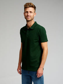 Muscle Polo marškinėliai - tamsiai žalia