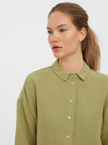 Natali 3/4 Crop Shirt - Sage