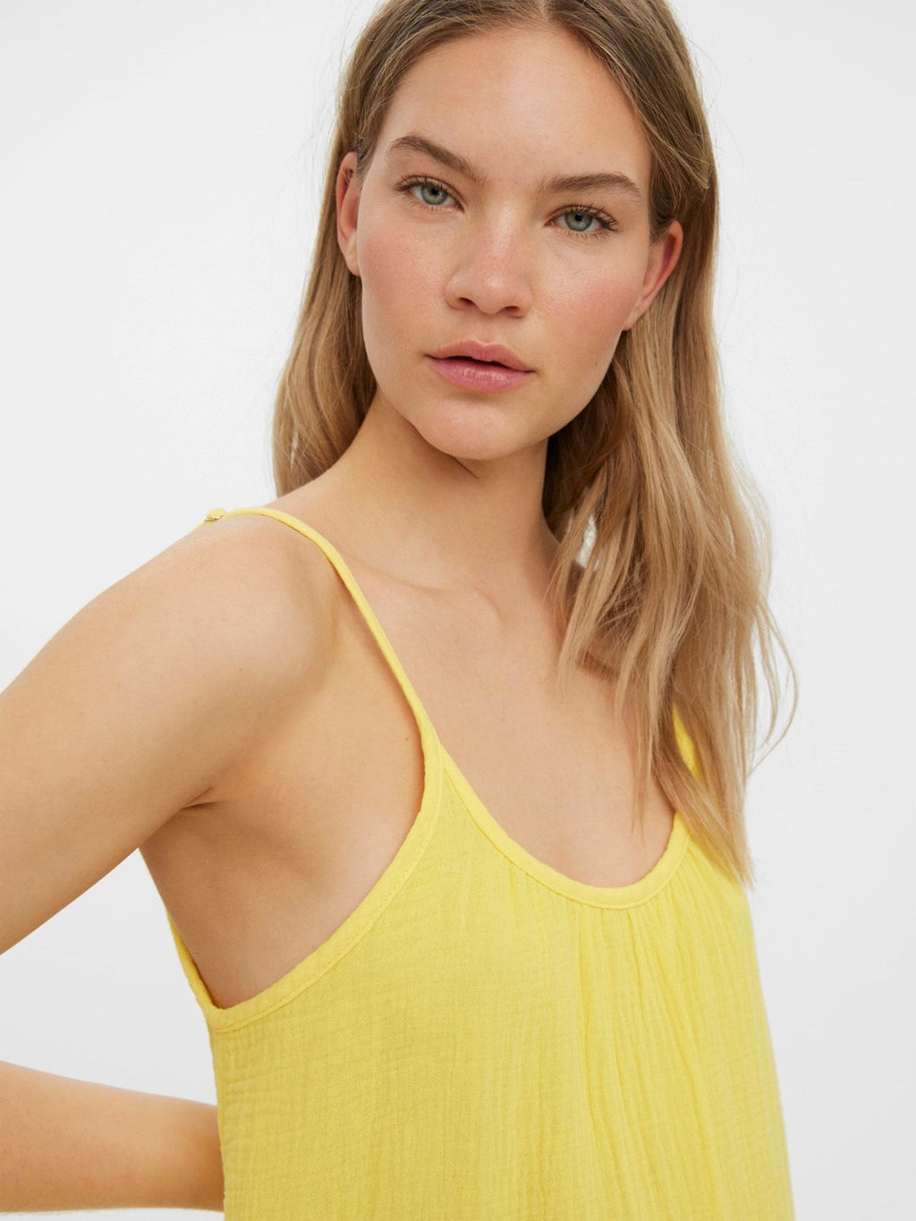 Natali Singlet Dress - Yellow