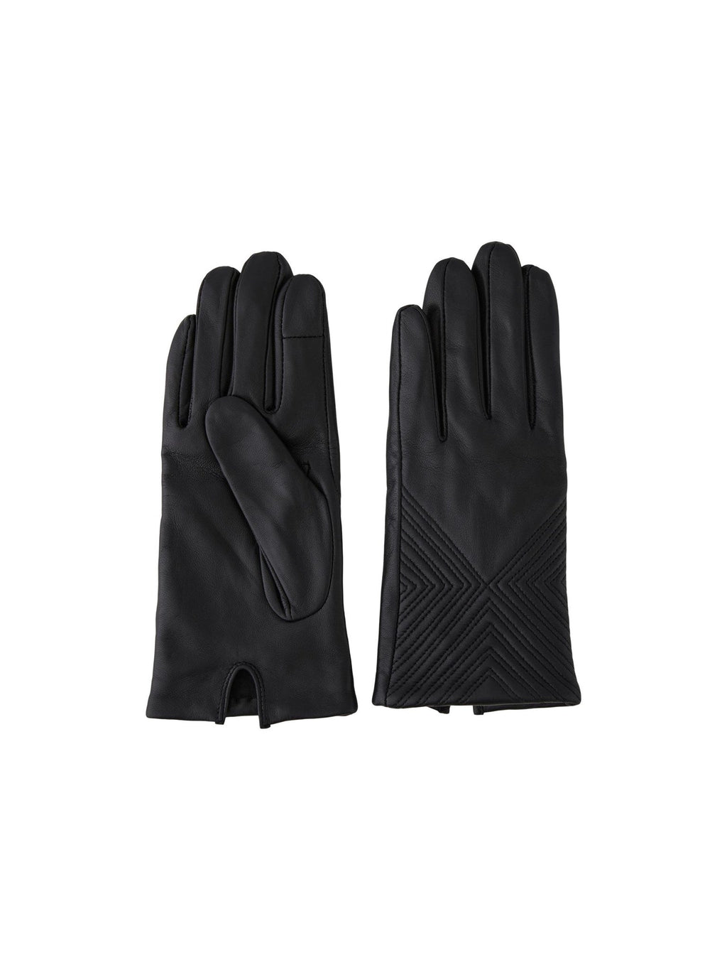 Navia Leather Gloves - Black