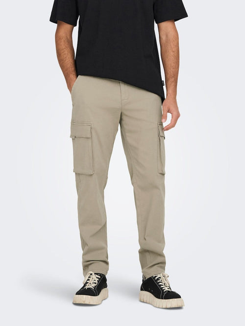 Next Cargo Pants - Chinchilla - TeeShoppen Group™ - Pants - Only & Sons