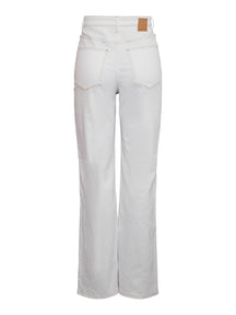 NOAH ultra aukštų juostų džinsai - balti