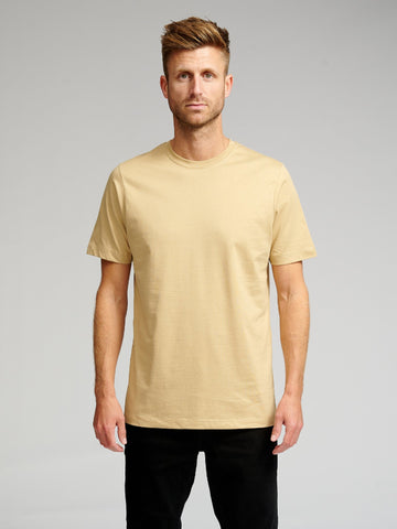 Ekologiškas Basic Marškinėliai - smėlio spalvos