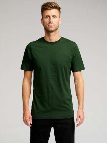 Ekologiškas Basic Marškinėliai - tamsiai žalia