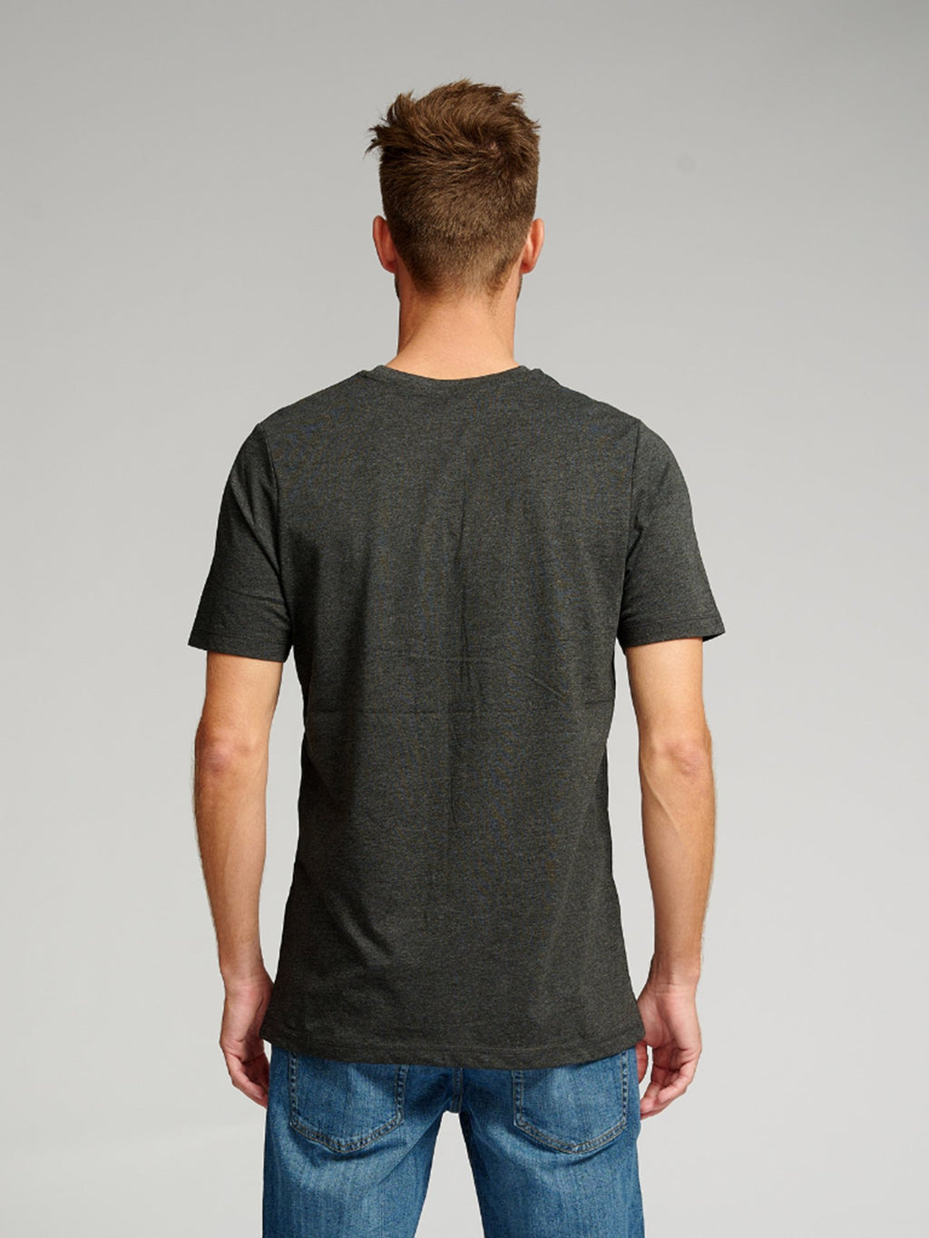 Ekologiškas Basic Marškinėliai - tamsiai pilka