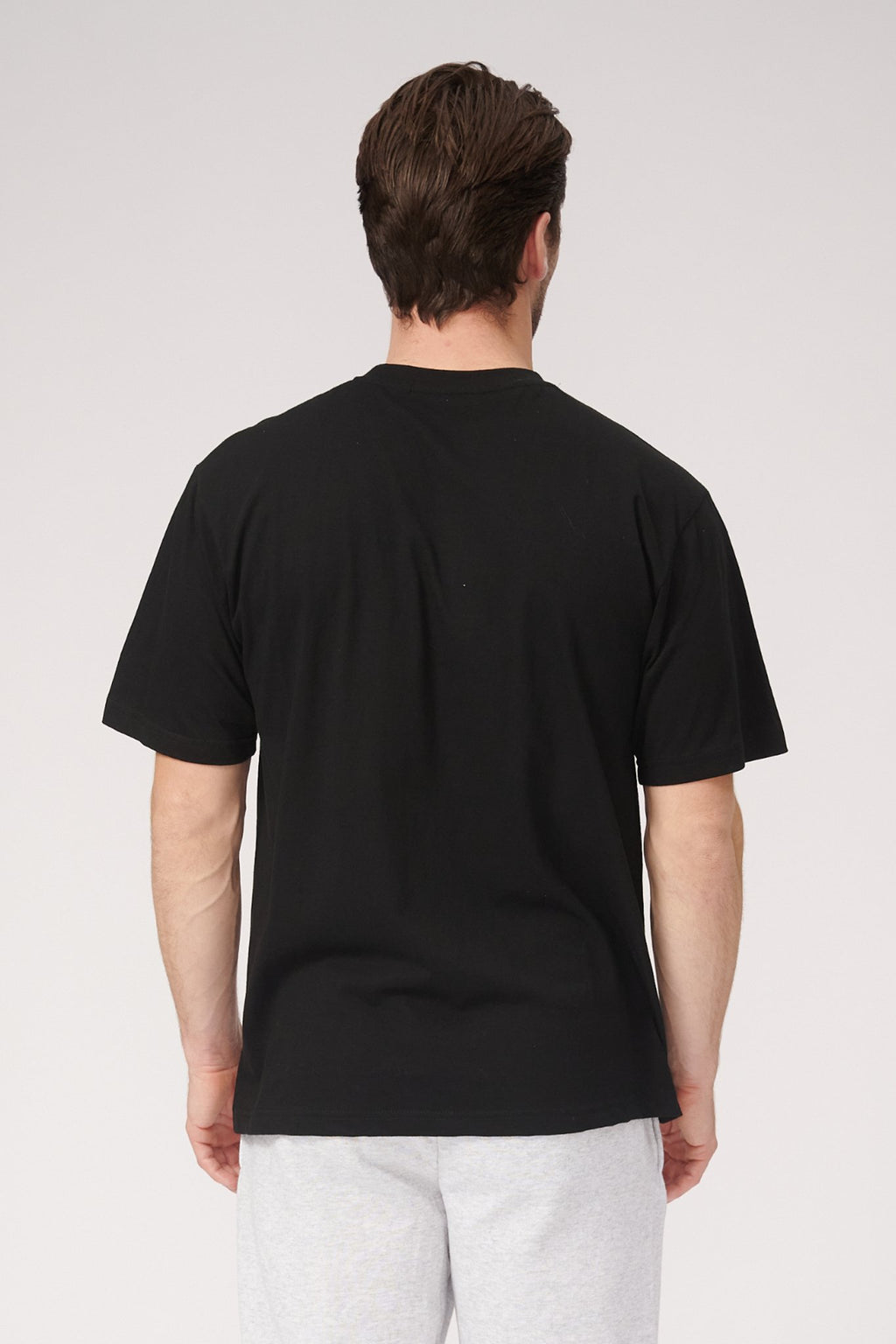 Negabaritiniai marškinėliai - juodi