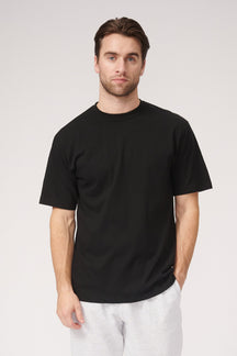 Negabaritiniai marškinėliai - juodi