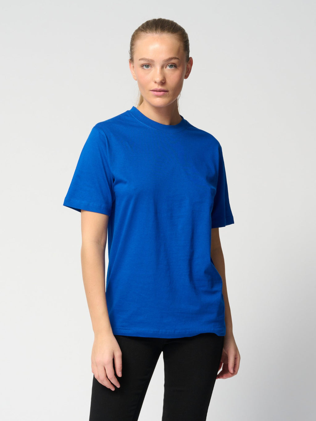 Negabaritiniai marškinėliai - mėlyni