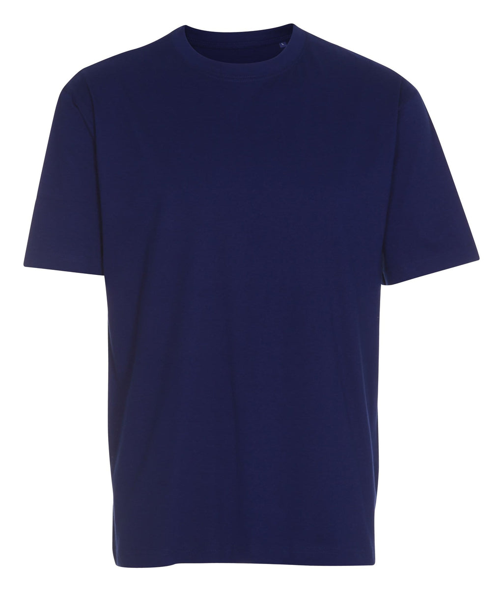 Negabaritiniai marškinėliai - kobalto mėlyna spalva