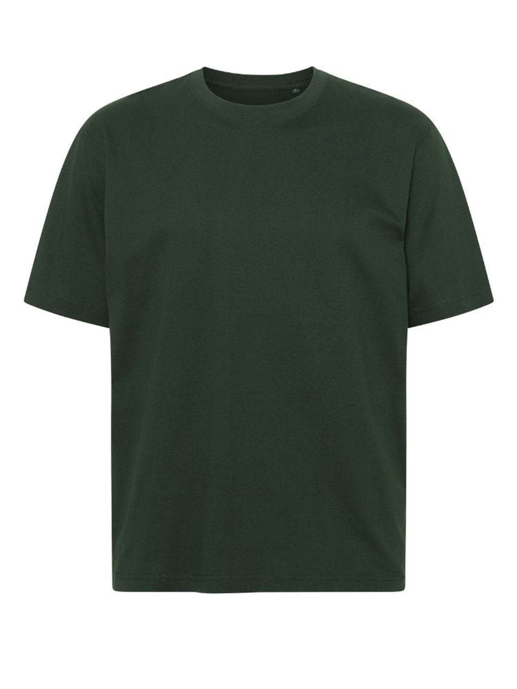 Negabaritiniai marškinėliai - tamsiai žalia