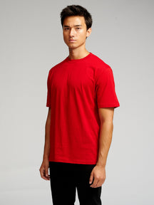 Negabaritiniai marškinėliai - Danijos raudona