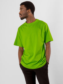 Negabaritiniai marškinėliai - kalkių žalia