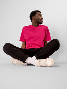 Negabaritiniai marškinėliai - rožiniai
