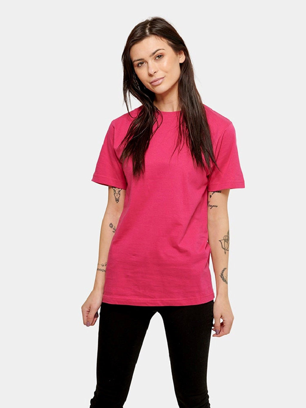 Negabaritiniai marškinėliai - rožiniai