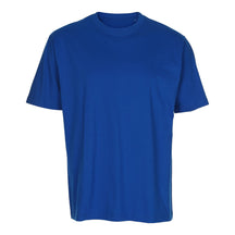 Negabaritiniai marškinėliai - švedų mėlyna spalva