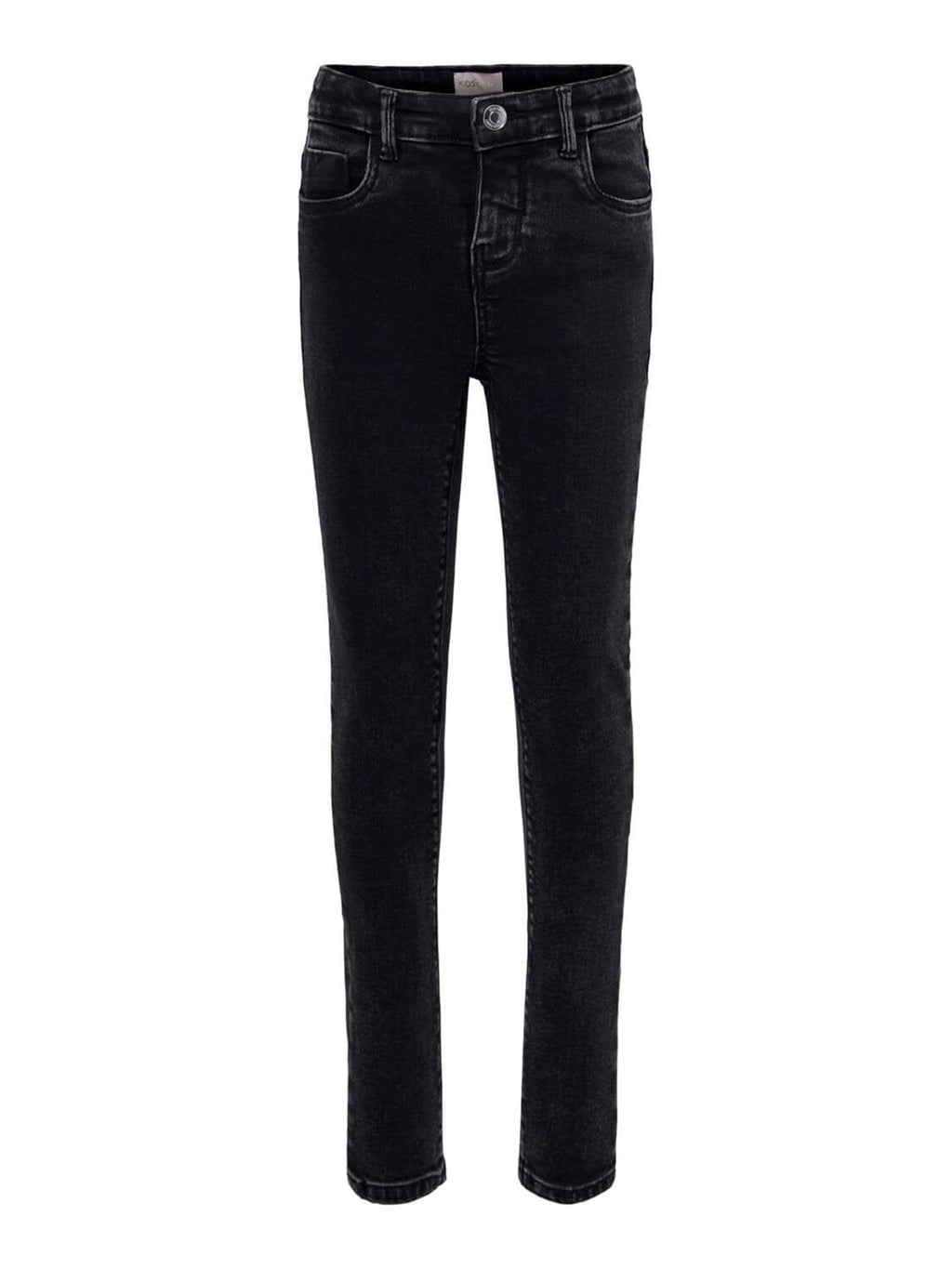 Paola džinsai - juodai pilkos spalvos džinsinis audinys