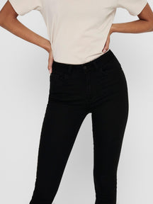 Performance Jeans - Black (high-waist)