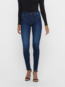 Performance Jeans - Blue denim (high-waist)