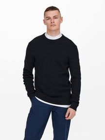 Phil Knit Pullover - Dark Navy