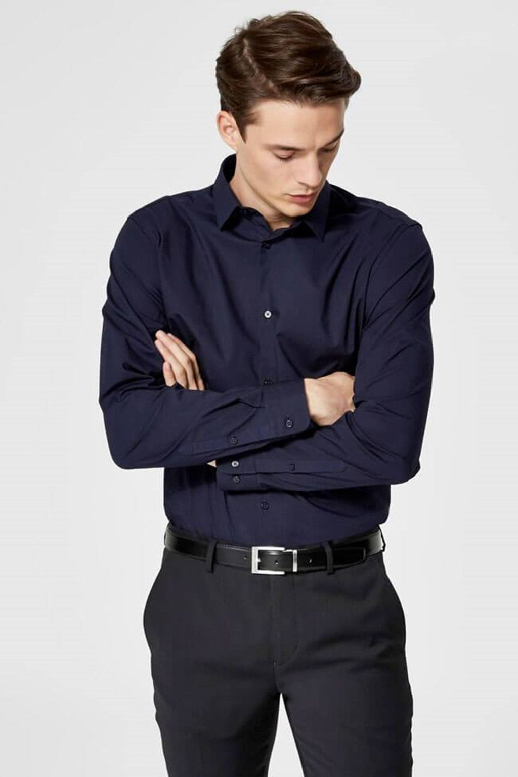 Preston shirt - Slim fit - Navy