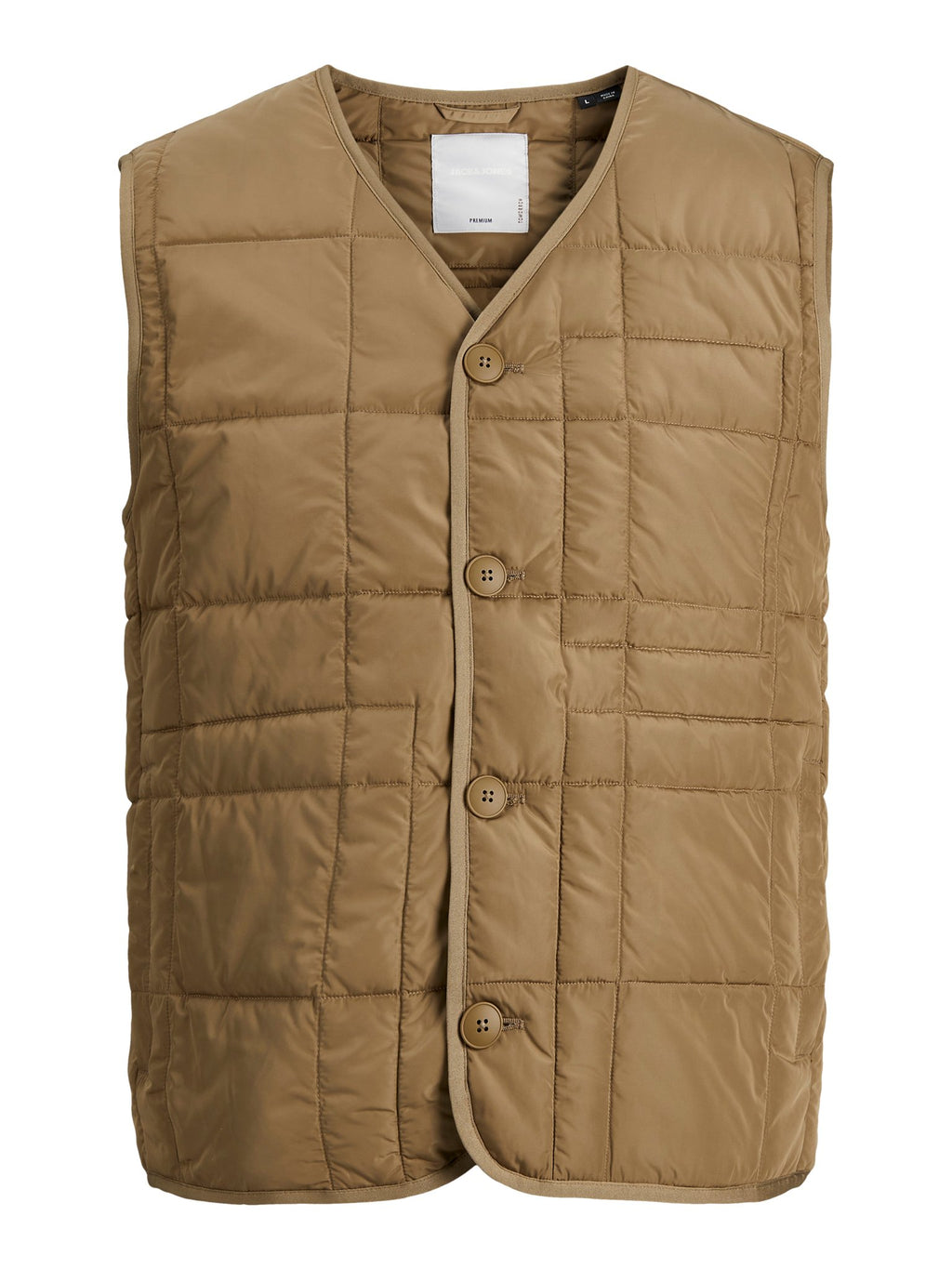 Rocco Quilted Vest - Khaki