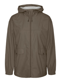 Shady Holly Coated Jacket - Brown