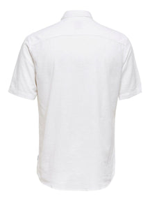 Trumpos rankovių marškinėliai - balti