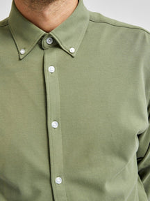 Ploni marškinėliai su ekologiška medvilne - žalia